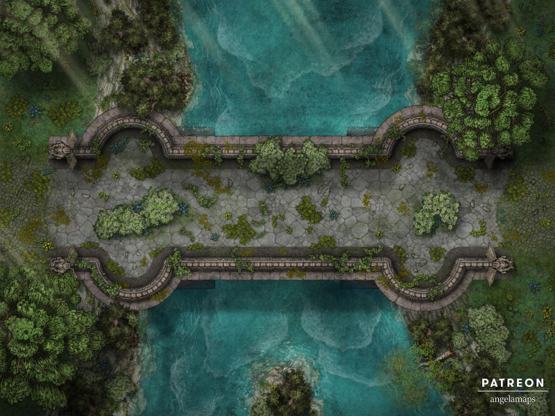 The Troll’s Bridge [battlemap] from Angela Maps - 3 versions! [animated] [art]