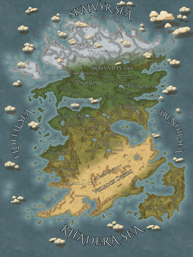The Lands of Palethros, built for my upcoming book — The Binding.