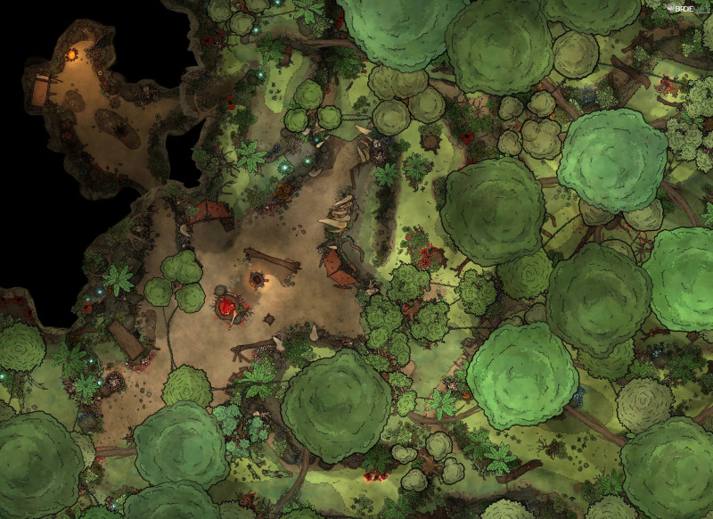 Jungle Ettin Lair [55x40]
