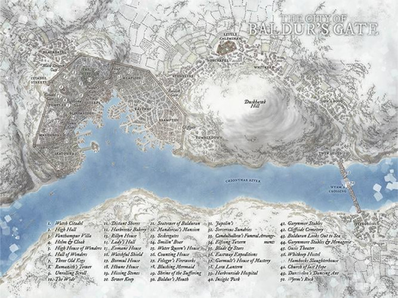 The City of Baldur's Gate [Art] [OC]