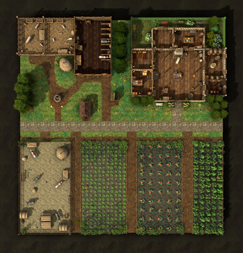 Cozy Farm-FREE MAP