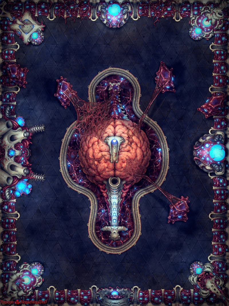 Mindflayer Colony Pack (6 Map Pack) by MapleMapsDnD | [Battle Map] [No AI] [OC] [Art]