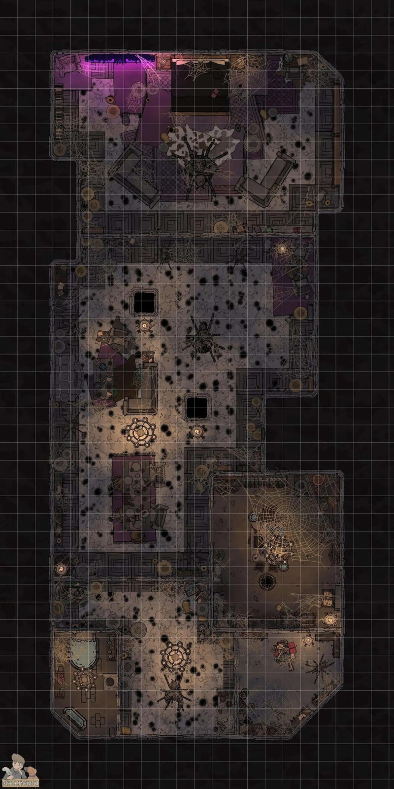 The Spider Mistress' Abode [22x45]