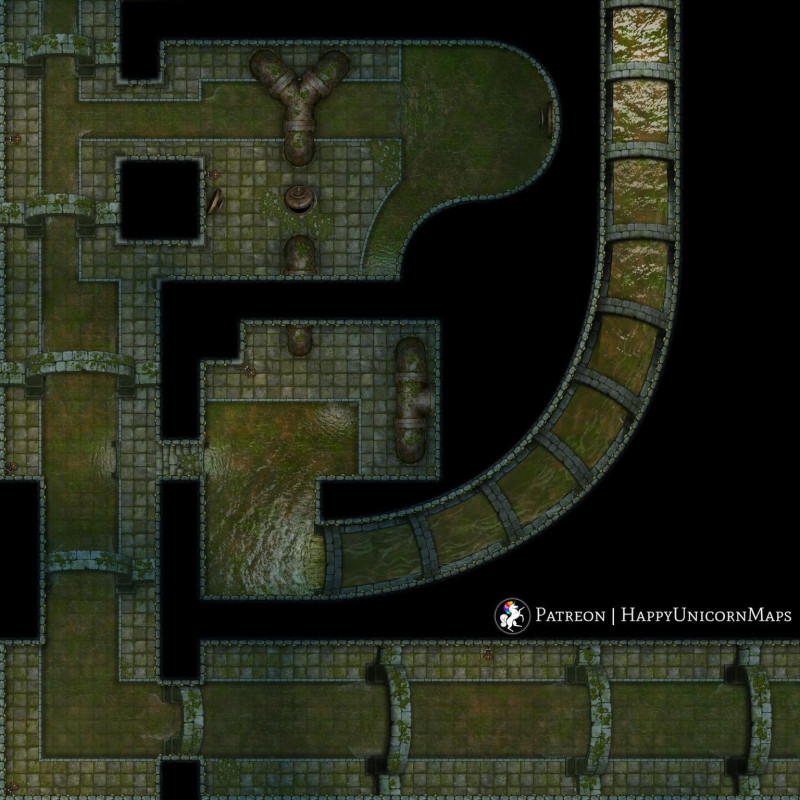 Sewers Battlemap 20x20