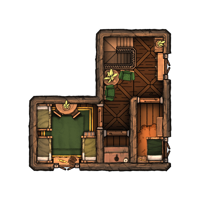 Keep On The Borderlands - 2nd Floor [90 x 120]