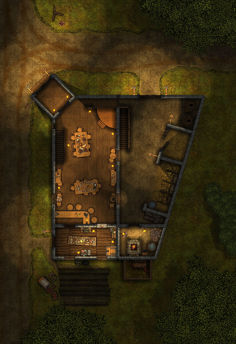 Attack on the Wayside Inn (Storm Lord's Wrath) [22x32]