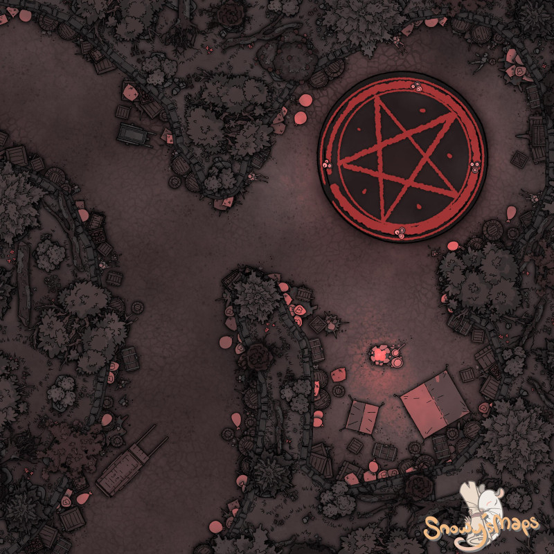 [25x25] Forest Ritual Camp Blood