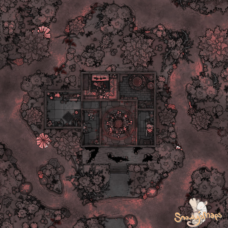 [25x25] Swamp Witch Hut Blood