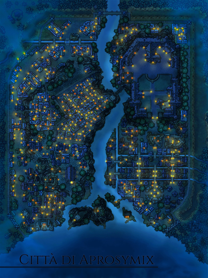 A city sieged by a magical eternal night