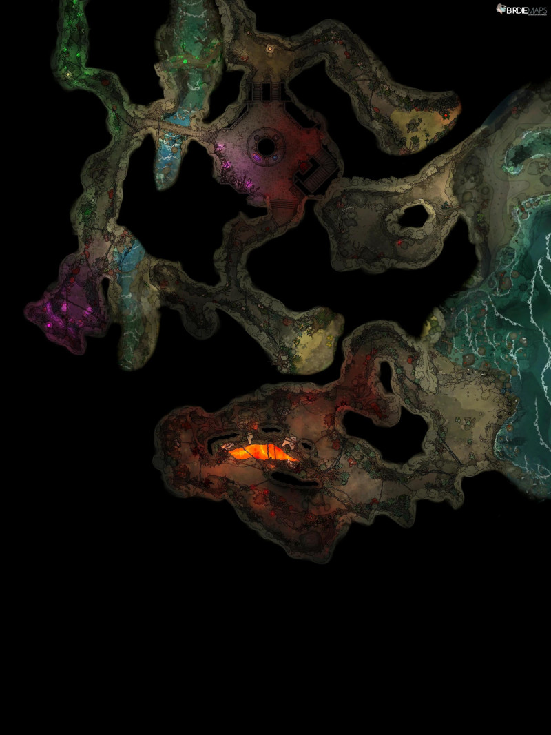 Island Temple Ruins [FREE Module Included] - [72x96]