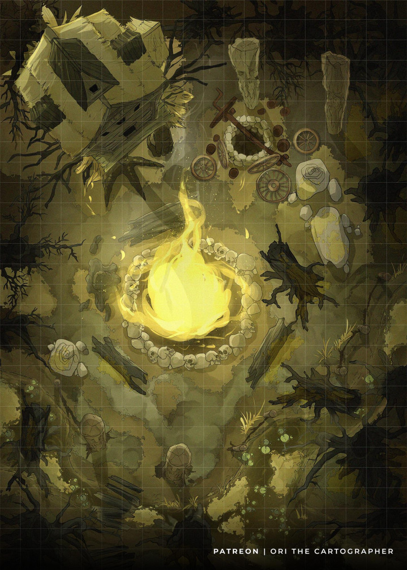 Baba Yaga's Chicken Leg Hut [22x28][NoAI] | Ori the Carto