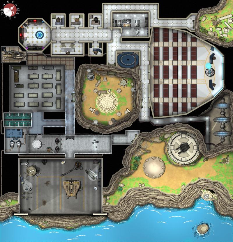 Secret Rebel Base (50x52)