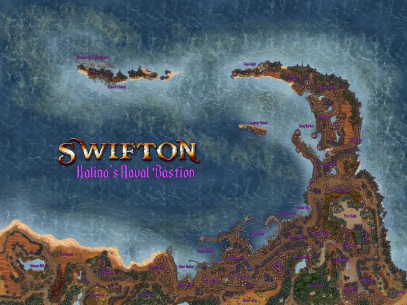 Ocean City Maps - Homebrew Campaign - Free Isles Cities: Dmiro, Marum, Swifton