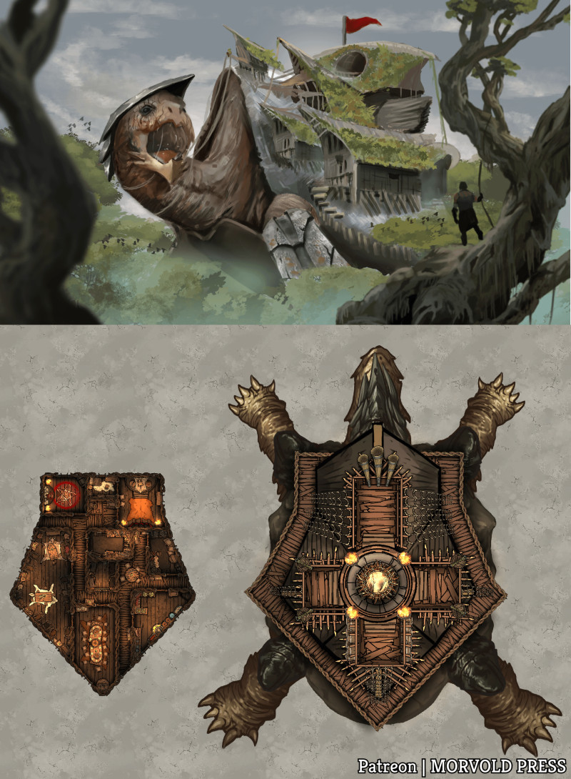 Horizonback Tortoise | Mobile Goblin Clan [76 x 60]