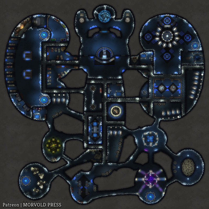 Mind Flayer Lair [90 x 90] - Modeled after Octopus Nervous System