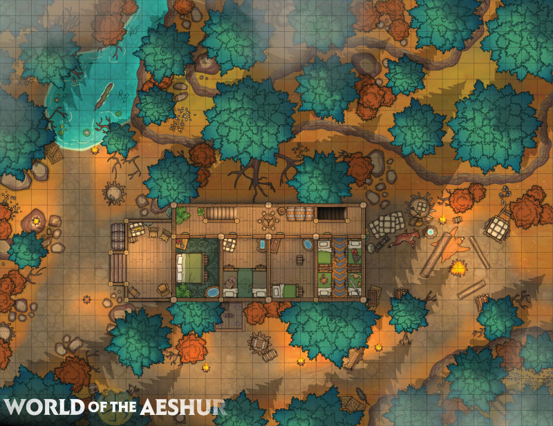 An autumn inn - [35x27]