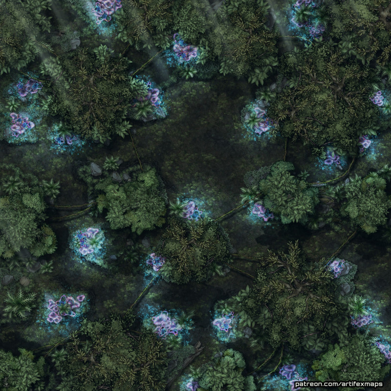 [30x30] Jungle Clearing Battle-Map