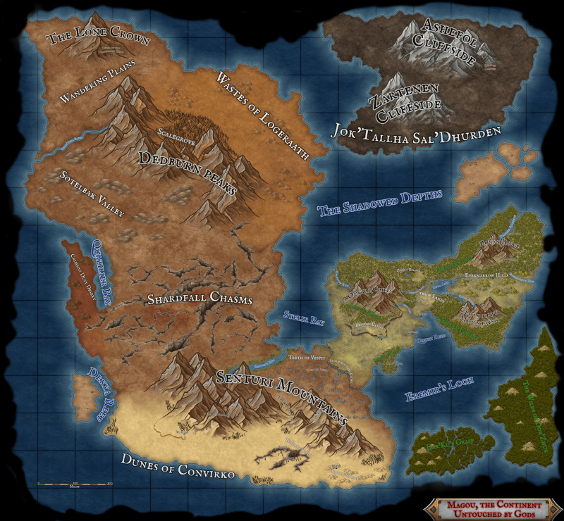 Continent of Magou (Not finished so I wouldn't hate suggestions)