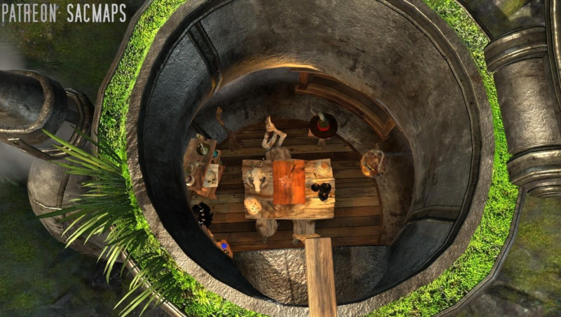 There was an old crone who lived in a pot. Was she all that she seemed? I think maybe not. [Witch's Coffee Pot (35x35), free day & night maps plus hundreds more free!]