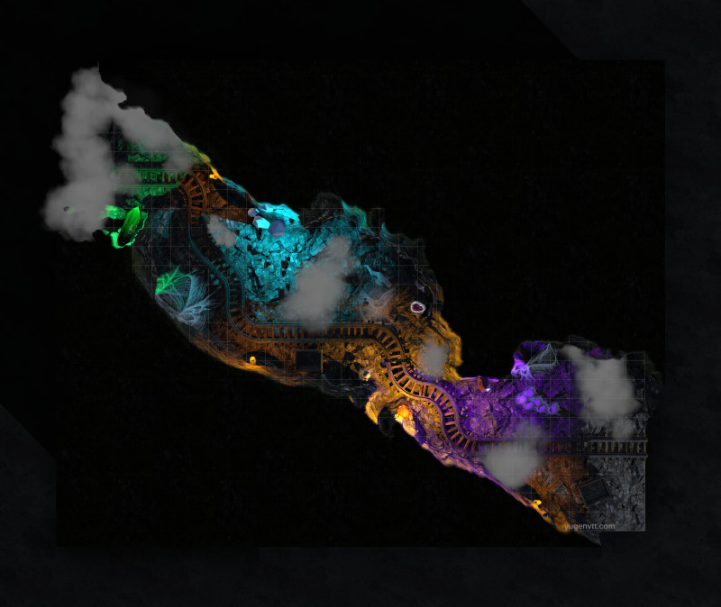 Crystal Cavern, Shrine Transit, and Railroad