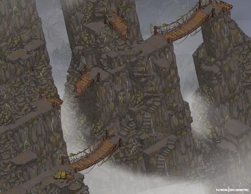 Mountain Spires - from Epic Isometric patreon