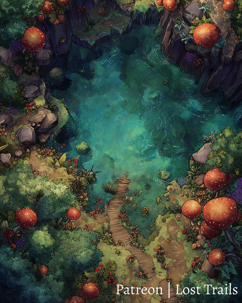 Mushroom Forest Battlemaps