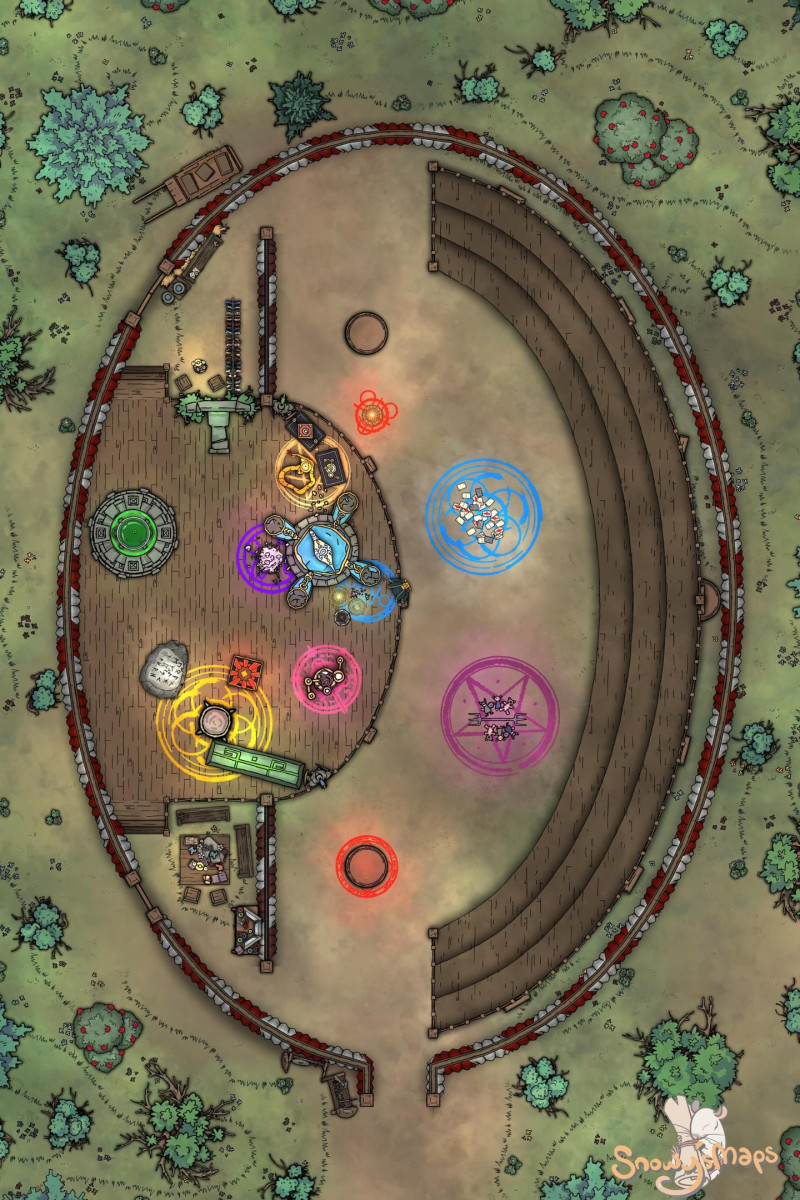[24x36] Big Top Circus Tent Day