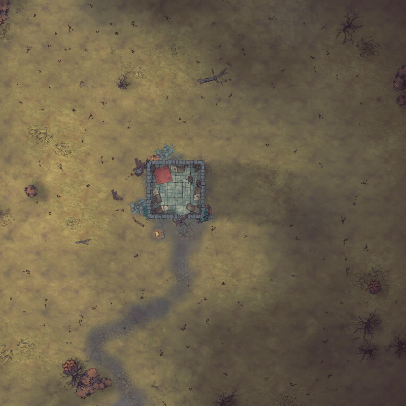 Ruin'd Tower a'top an Hill... Oo's campin' there? [2MinuteTabletopxDungeonDraft]