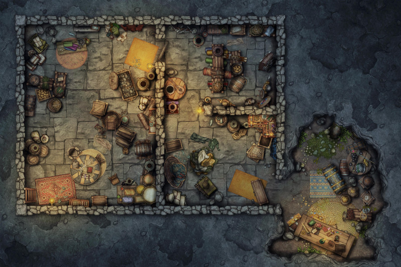 Stone Basement  [30x20] - 6 unique variations