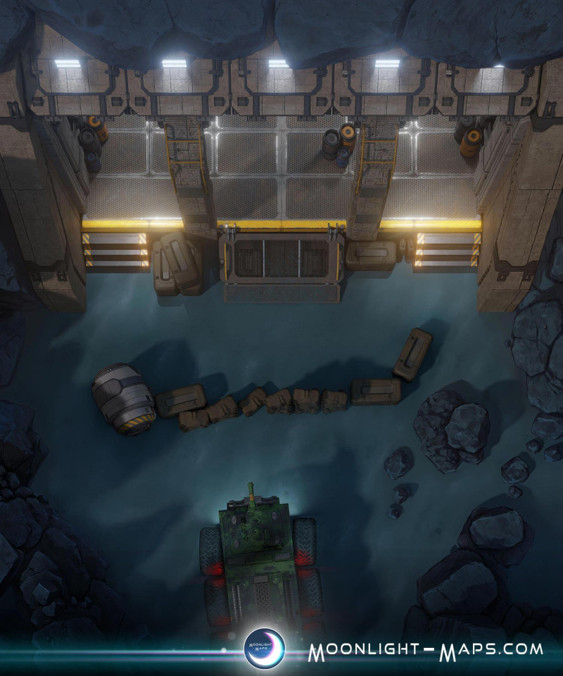 [OC] Will you infiltrate or defend the entrance? The Sub-Surface Entrance map is awaiting your choice. [18x22]