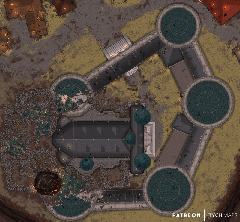 High Hall Cathedral - Expanded Complex - Descent into Avernus [195x180]