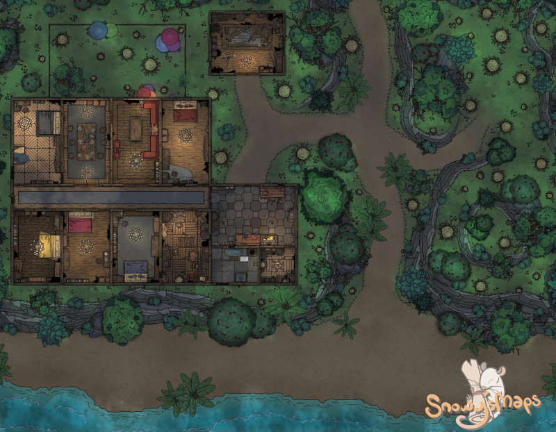 [45x35] Restorative Party Mansion Phase 2 Night