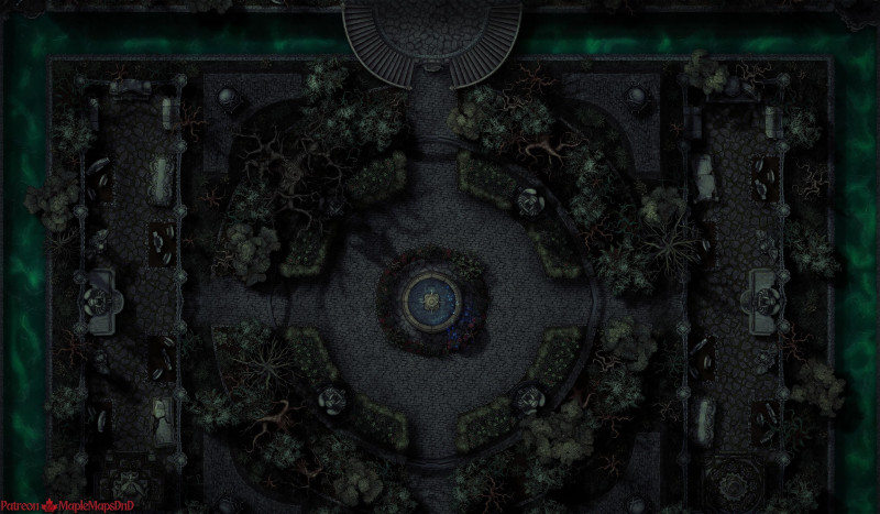 Archlich's Crypt Garden [54x96] [Battle Map]