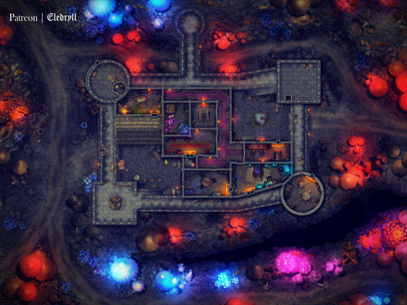 Underdark Fortress [60x45] [Gridless]