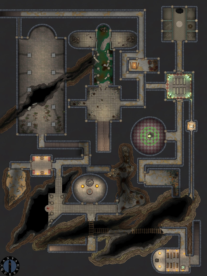 Caverns of Thracia: Dungeon Level 1 (60x80)