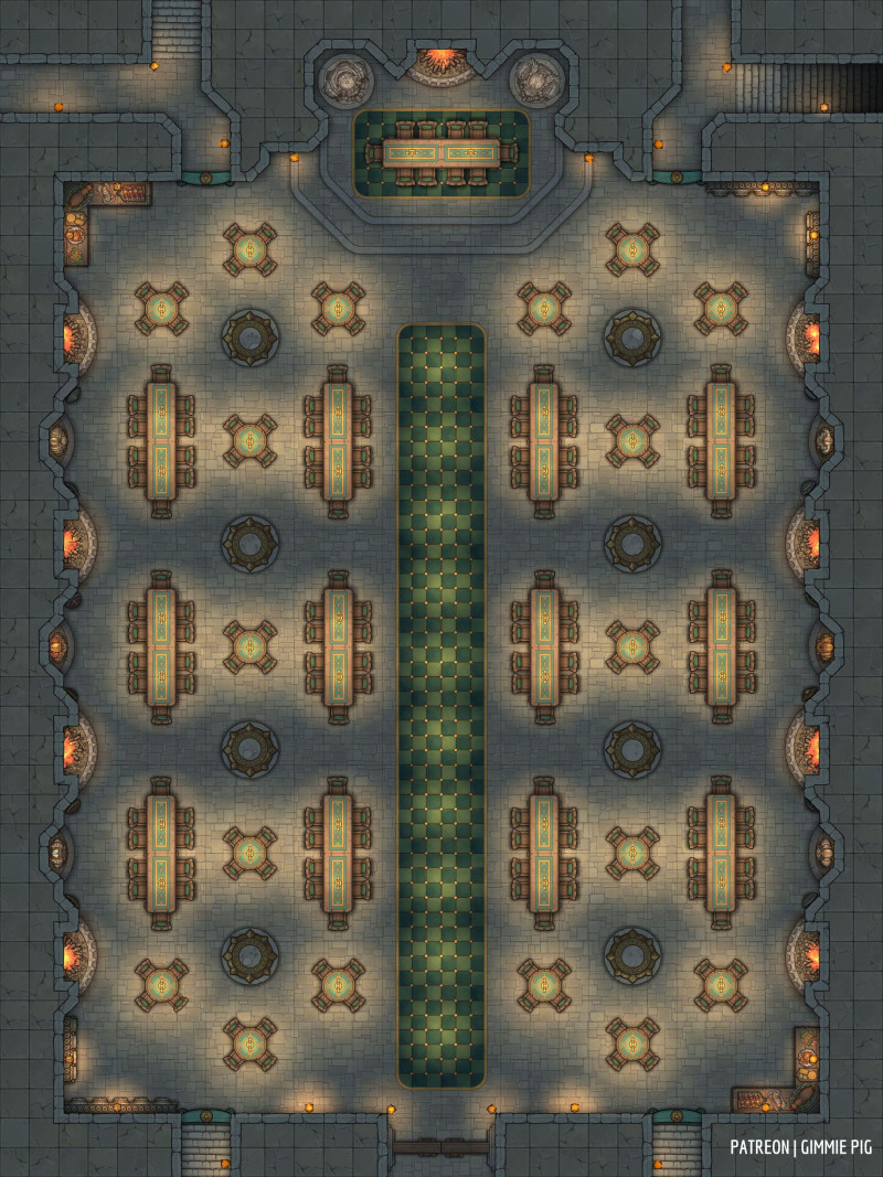 Dwarven Feast Hall [30x40] – A free map