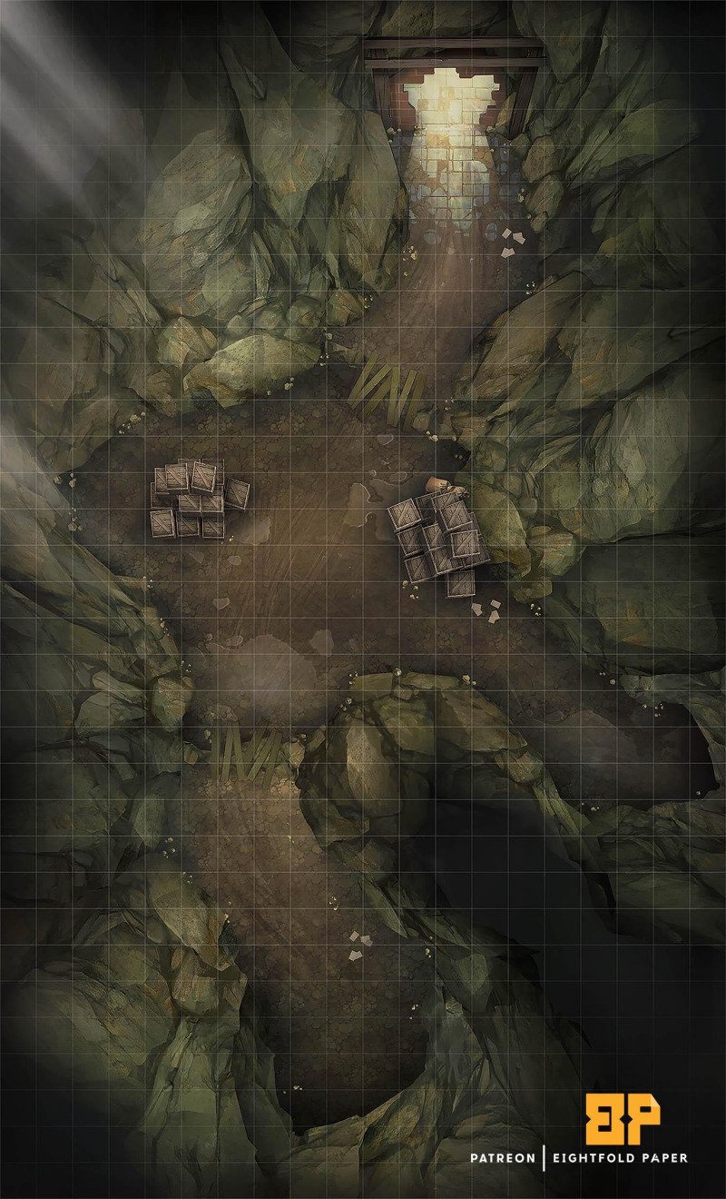 Smugglers’ Cavern - Hidden Tunnel [20x33] [Eightfold Paper]
