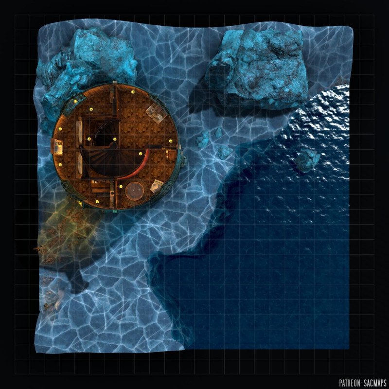 Astronomer's Tower (26x26 Multilevel - 8 floors!) - free day + night maps, plus 1000+ more freebies.