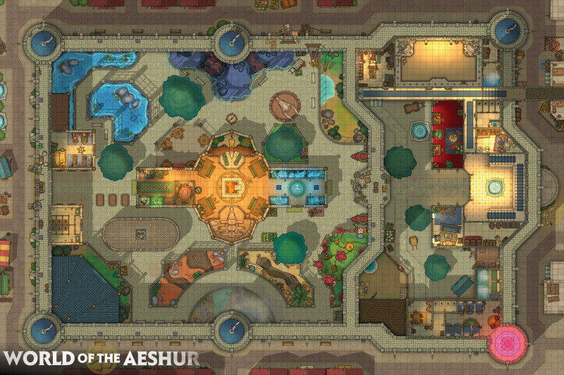 A fortress turned into a zoo - [90x60]