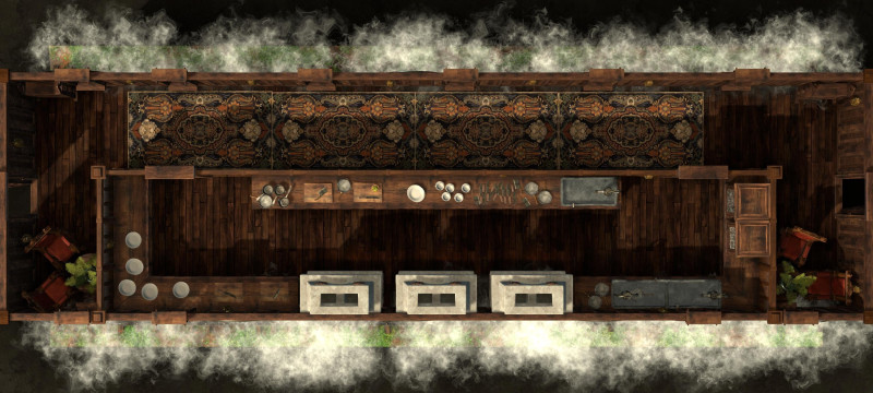Victorian Train Multi-Map Pack: What is happening on this racing train as it charges through the wilderness? Is it a relaxing journey? An Orient Express Mystery? Or a Haunted nightmare as the party battles through hordes of ghosts?