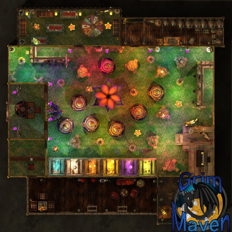 "Casino"(25x25) Who has the Lucky feat? Test your luck at the Casino!