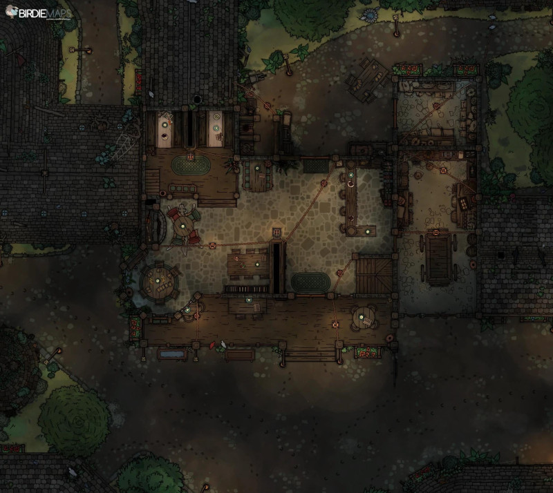 The Little Barrel Tavern - [28x24]