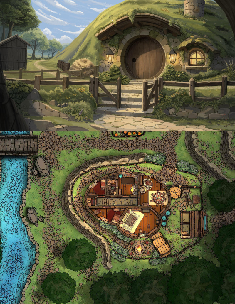 Halfling Village | Mayor's House [44 x 32]