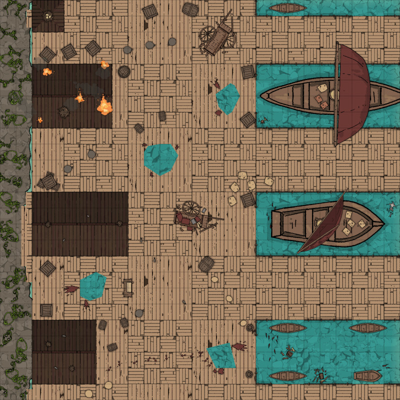 Progression of map quality over the course of my 3 year campaign. (2 years using dungeondraft)