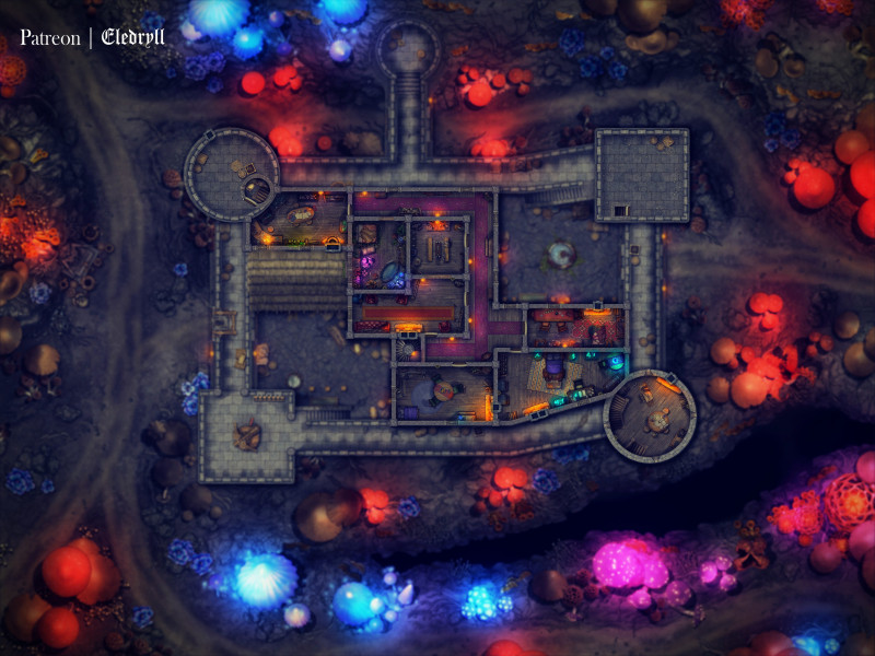 Underdark Fortress [60x45] [Gridless]