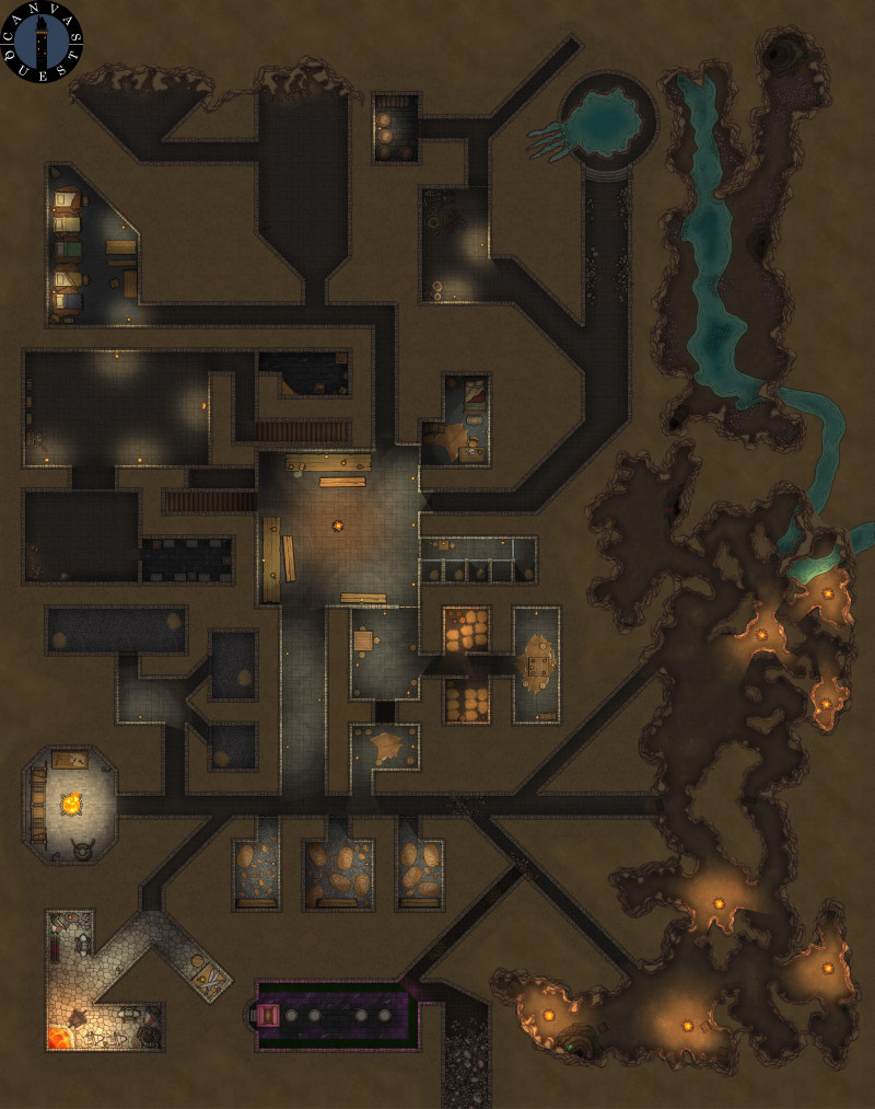 Against the Giants: Hill Giant Dungeon (75x95)