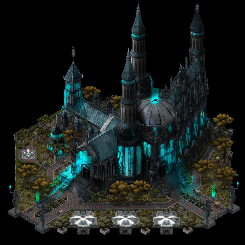 Eerie Cathedral Composite Stamp