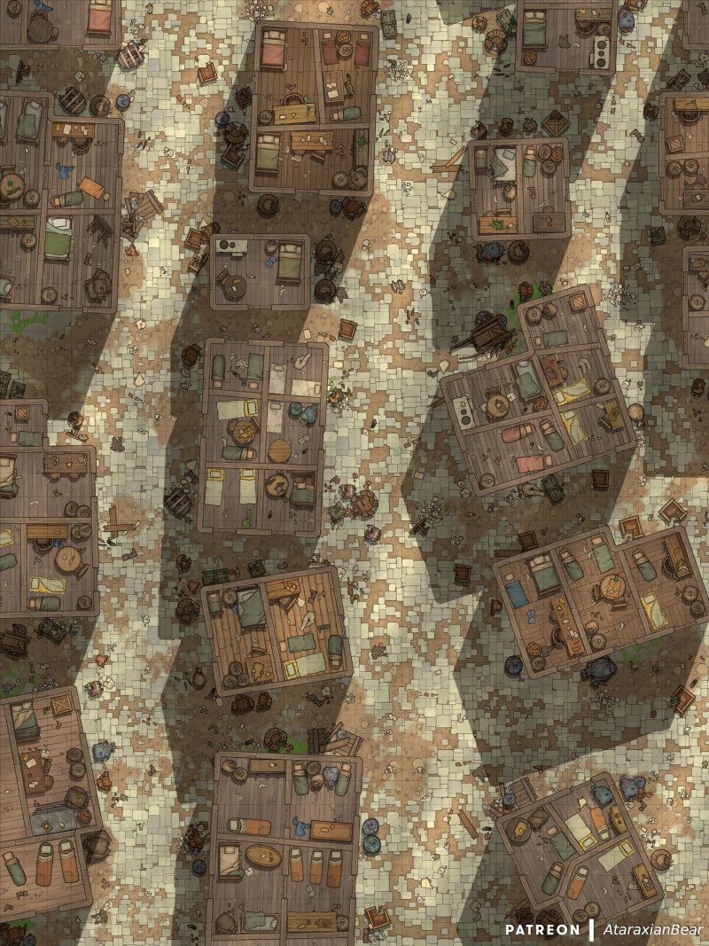 Slums and street fights [30x40]