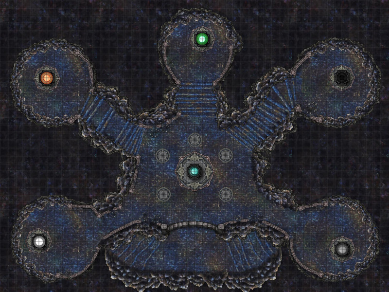 Eberron Moonlord boss fight battlemap