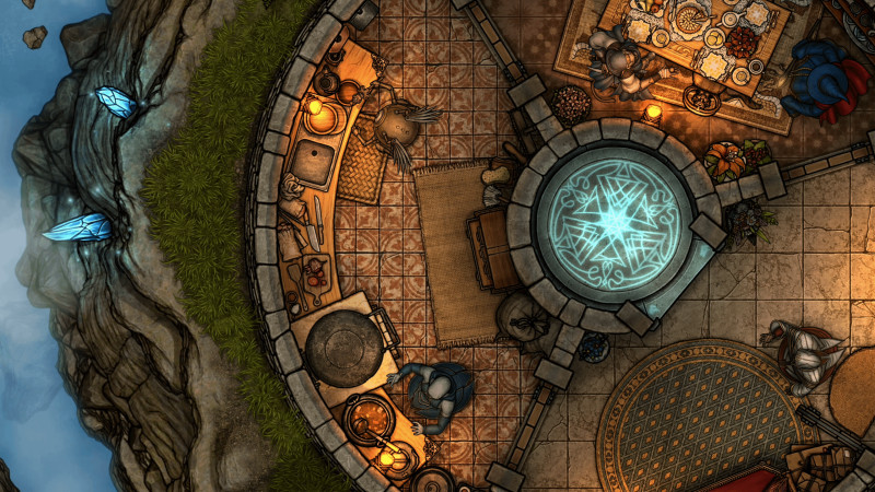 [OC] Floating Mage Tower 26x33 by Forgotten Adventures